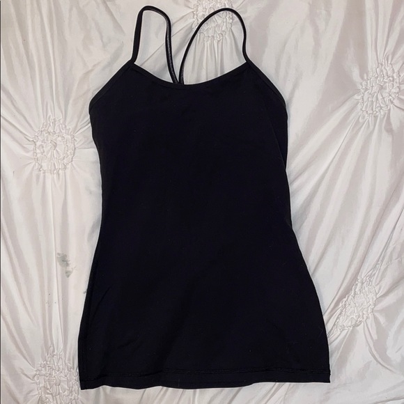 Lululemon Power Y tank black size 4 - Picture 1 of 4